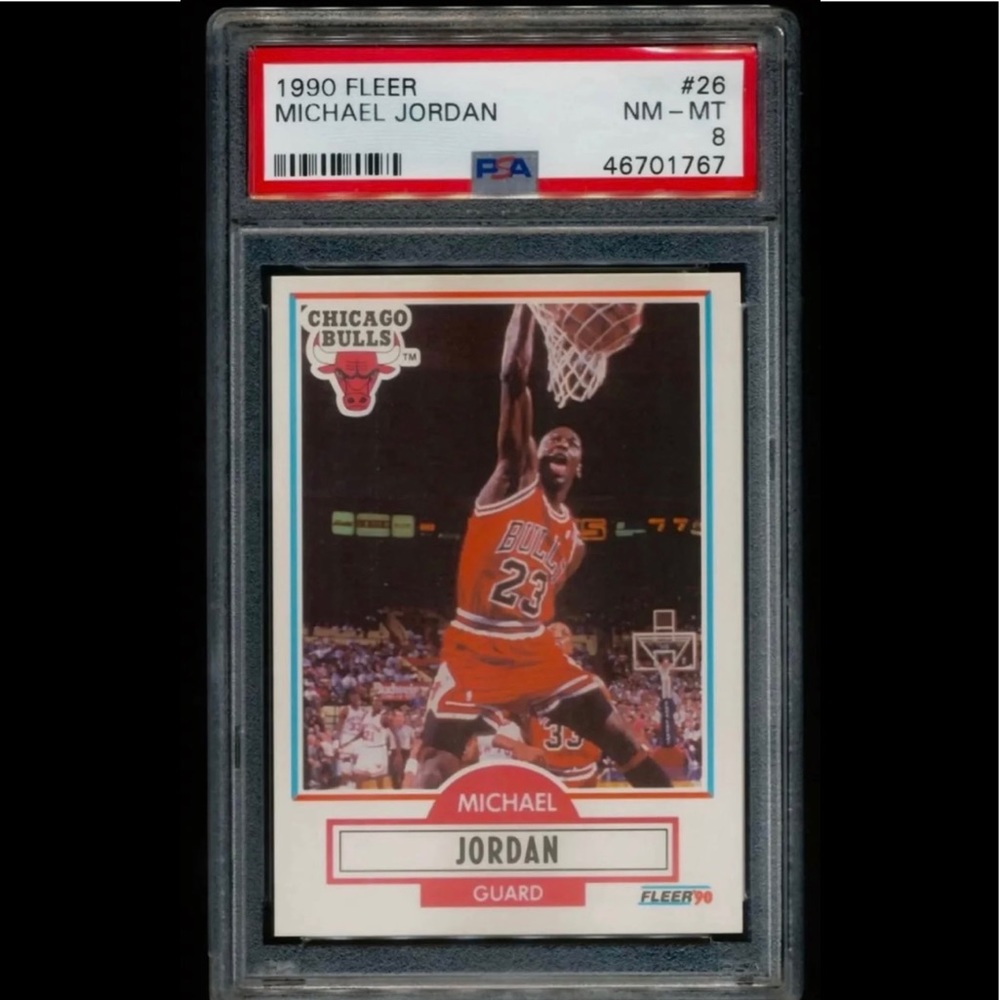 1990 Fleer Michael Jordan #26 PSA 8 NM-MT Bulls